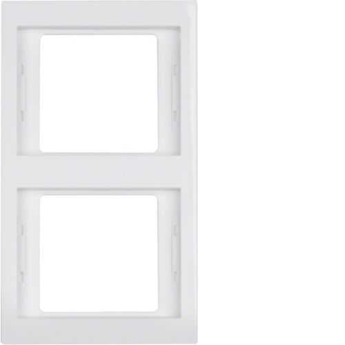 Berker 13237009 Rahmen 2fach senkrecht, K.1, polarweiß glänzend Mesch Shop Berker 13237009 Rahmen 2fach senkrecht, K.1, polarweiß glänzend Mesch Shop